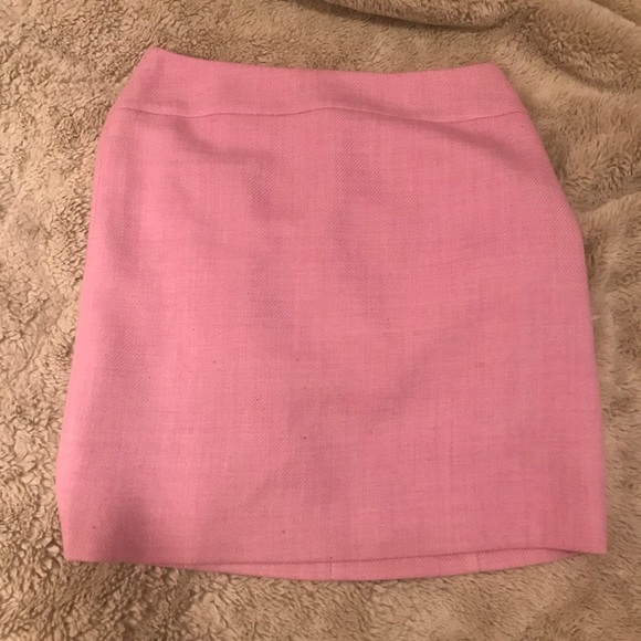 Ann Taylor Loft Pink Midi Length Wool Skirt 4P - Picture 3 of 6